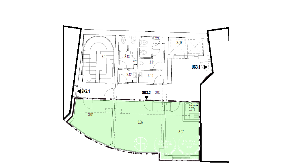 BOSEN | Prenájom kancelárskych priestorov 47,33m2 na Panenskej ulici - Staré Mesto, Bratislava