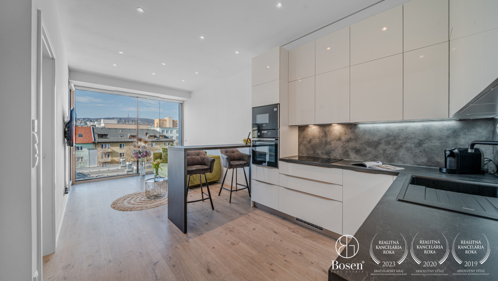 BOSEN | 2 izbový byt s výhľadom na Kamzík v novostavbe Vajnorská 21, Nové mesto