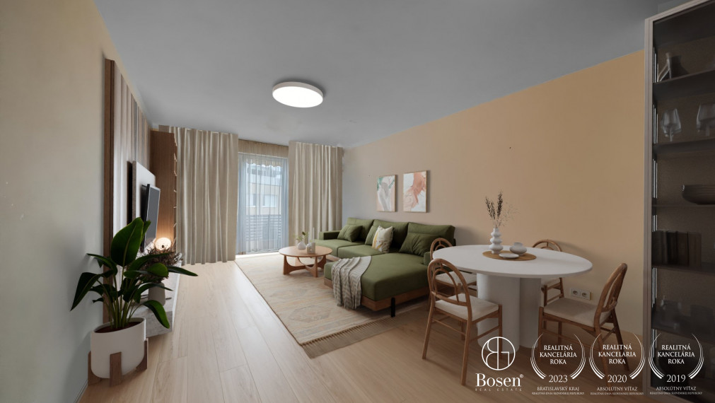 PREDANÉ - BOSEN | Priestranný 2 izbový byt s terasou, Na zlatej nohe, 69 m2
