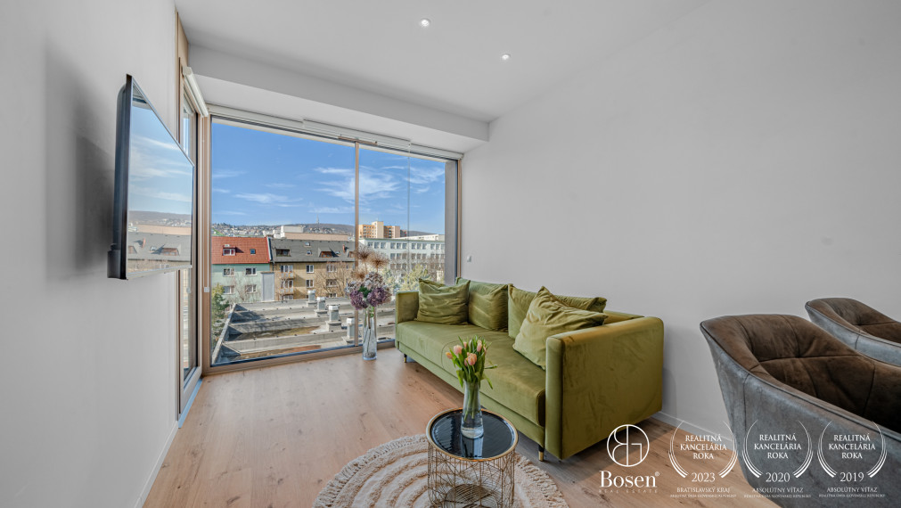 BOSEN | 2 izbový byt s výhľadom na Kamzík v novostavbe Vajnorská 21, Nové mesto