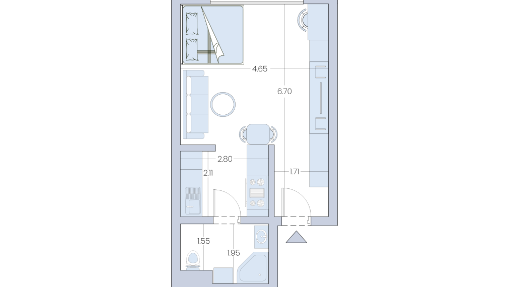 BOSEN| 1 izbový byt s parkovacím miestom, Rohožník