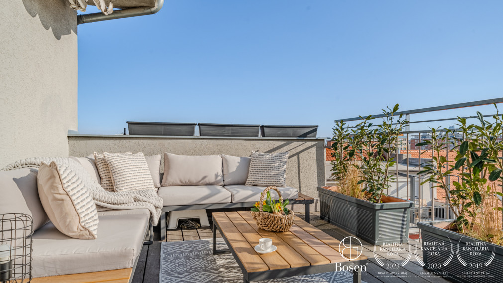 BOSEN | Veľkometrážny mezonet s terasou, BA - Nové Mesto