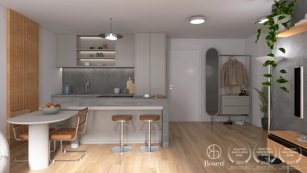 BOSEN | PREDANÉ | 2 izbový byt s priestrannou loggiou, PRÚDY Trnava