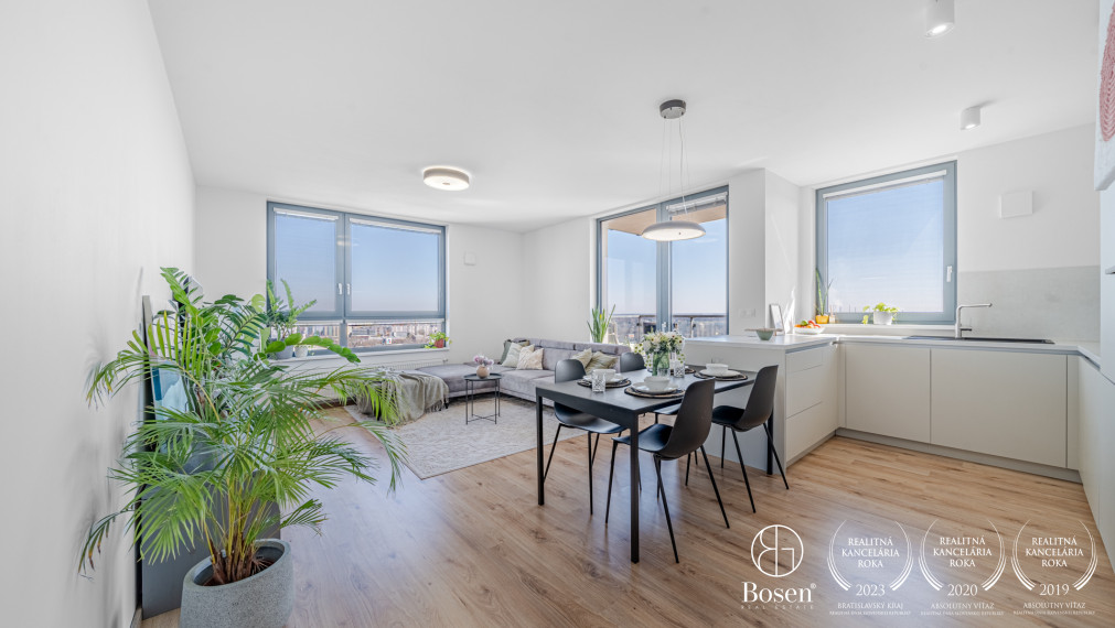 PREDANÉ: BOSEN | 3kk byt v novostavbe City Park Ružinov, 17. poschodie
