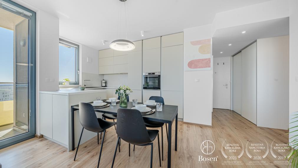 PREDANÉ: BOSEN | 3kk byt v novostavbe City Park Ružinov, 17. poschodie