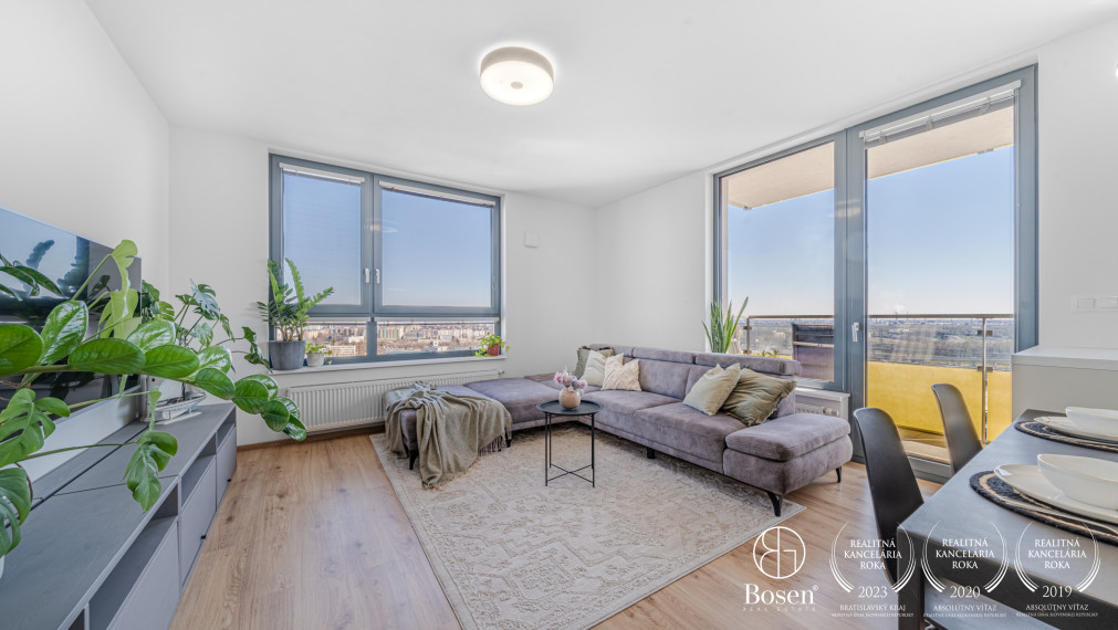 PREDANÉ: BOSEN | 3kk byt v novostavbe City Park Ružinov, 17. poschodie
