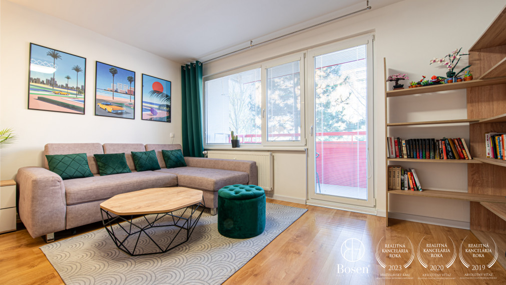 BOSEN | NA PRENÁJOM zariadený 2 izbový byt - Trenčín J. Halašu