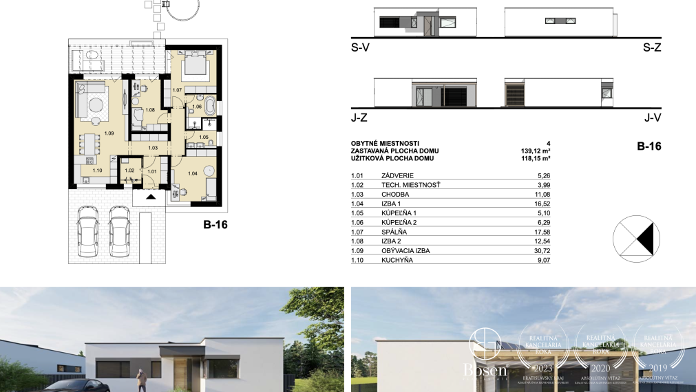 REZERVOVANÝ | BOSEN | Ponúkame 4 izbový rodinný dom E1- Trenčín