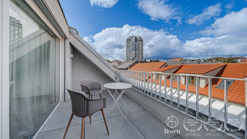 BOSEN | 3 izbový nadštandardný byt so strešnou terasou, Bratislava - Staré mesto