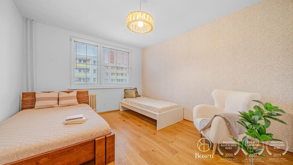 PREDANÉ - BOSEN | 4 izbový byt so záhradkou ako bonusom, Dúbravka, ul. Klimkovičova, 81 m2