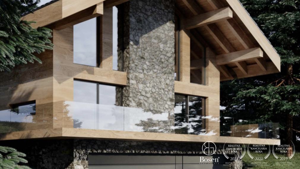 BOSEN | STAVEBNÝ POZEMOK S PROJEKTOM CHALETU – MÝTO POD ĎUMBIEROM, LOKALITA FONGRUB