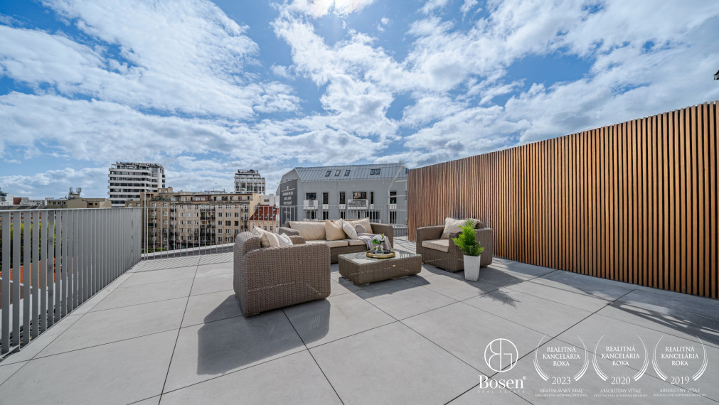 BOSEN | PRENAJATÉ 3 izbový nadštandardný byt so strešnou terasou, Bratislava - Staré mesto