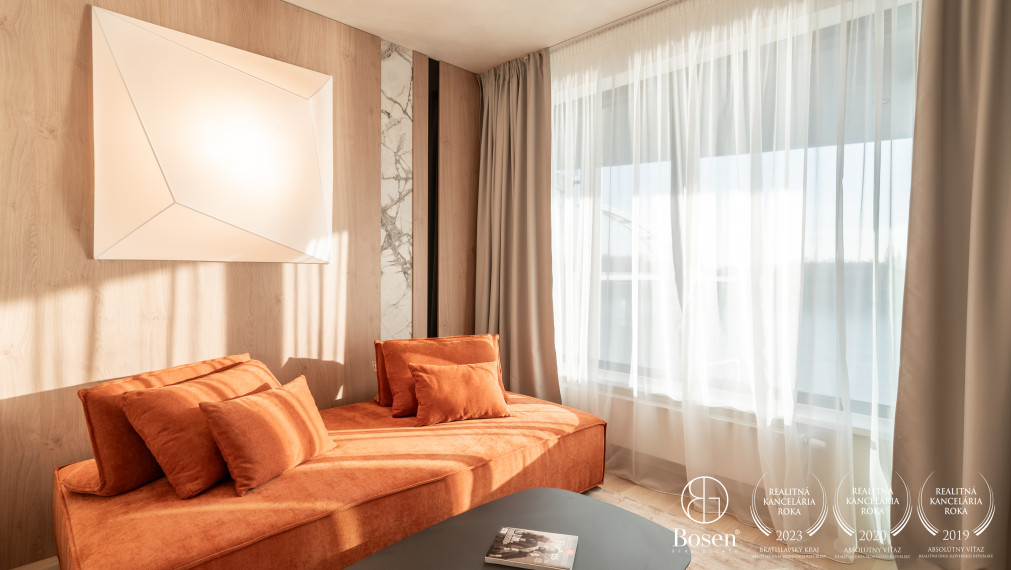 Bosen | Dizajnovo riešený 3-izbový byt s loggiou a výhľadom na Dunaj – Eurovea Riverside, 102,98m²