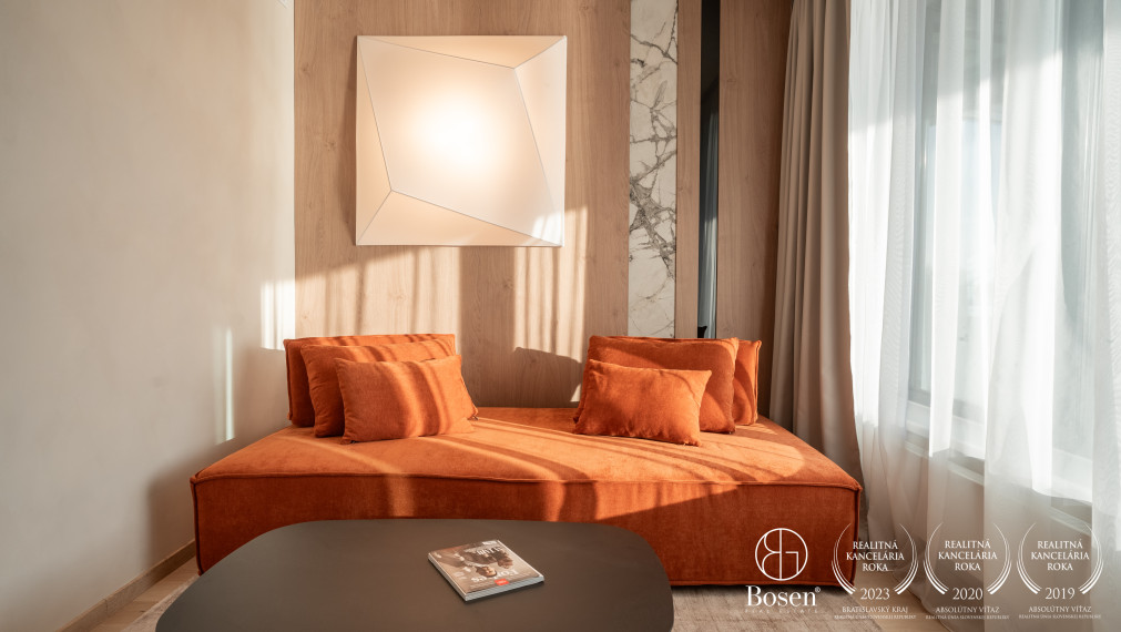 Bosen | Dizajnovo riešený 3-izbový byt s loggiou a výhľadom na Dunaj – Eurovea Riverside, 102,98m²