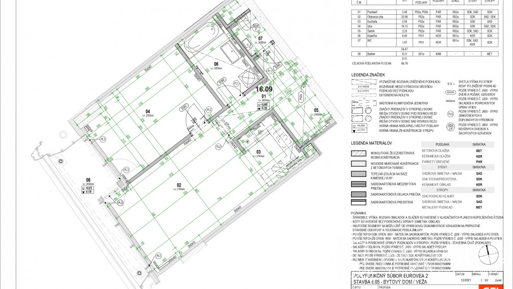 BOSEN | Priestranný 2-izbový byt s balkónom a garážovým státím v Eurovea Tower