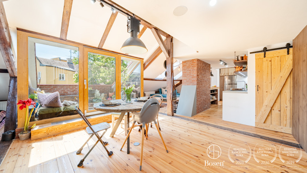 BOSEN |  4 izb. mezonet s terasou a výnimočným interiérom, Staré Mesto, Kozia ul., 126 m2