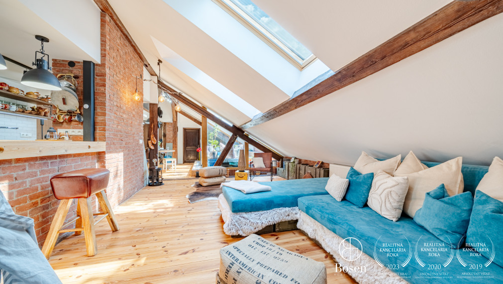 BOSEN |  4 izb. mezonet s terasou a výnimočným interiérom, Staré Mesto, Kozia ul., 126 m2