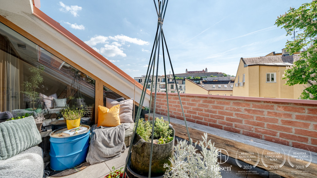 BOSEN |  4 izb. mezonet s terasou a výnimočným interiérom, Staré Mesto, Kozia ul., 126 m2