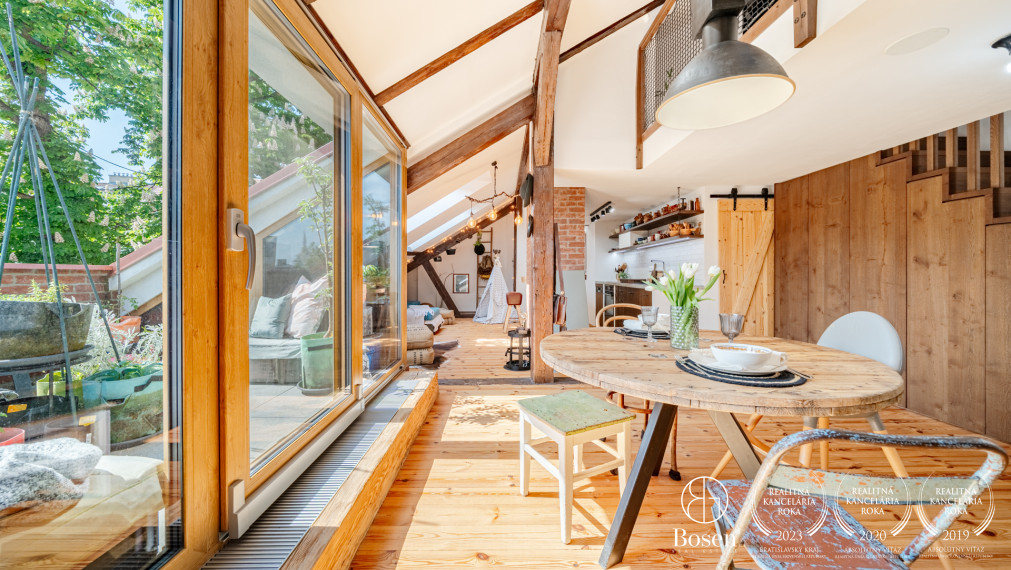 BOSEN |  4 izb. mezonet s terasou a výnimočným interiérom, Staré Mesto, Kozia ul., 126 m2