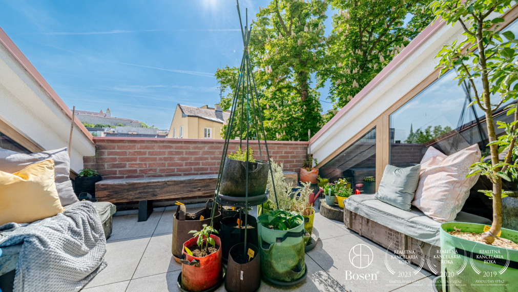 BOSEN |  4 izb. mezonet s terasou a výnimočným interiérom, Staré Mesto, Kozia ul., 126 m2