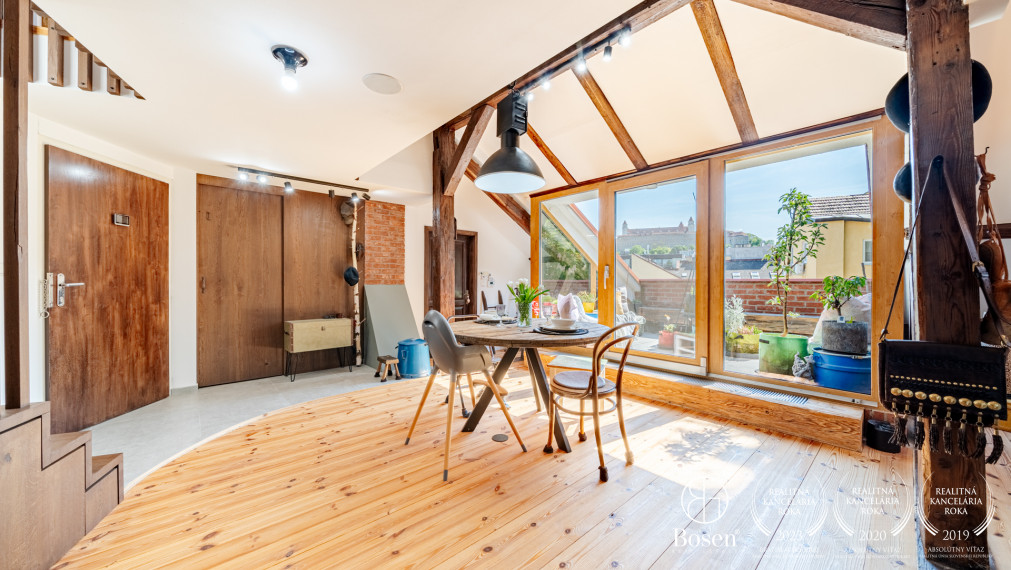 BOSEN |  4 izb. mezonet s terasou a výnimočným interiérom, Staré Mesto, Kozia ul., 126 m2