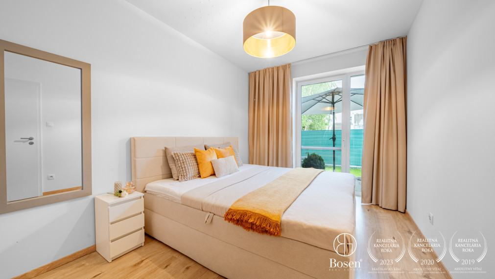 Bosen Realicity / REZERVOVANÉ -moderný 2 izbový byt s predzáhradkou - Devínska Nová Ves