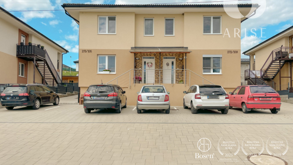 Na predaj novostavba 3-izbového bytu s pozemkom v Malých Bieliciach