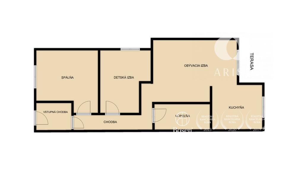 Na predaj novostavba 3-izbového bytu s pozemkom v Malých Bieliciach