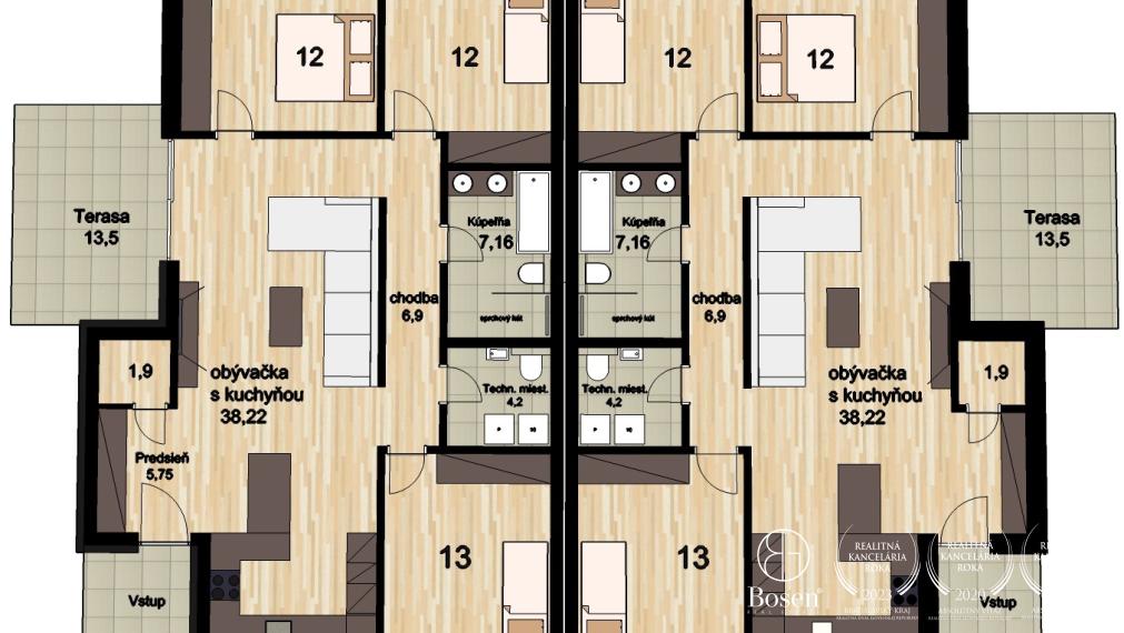 BOSEN | 4izb Rodinný dvojdom so záhradou v Dunajskej Strede