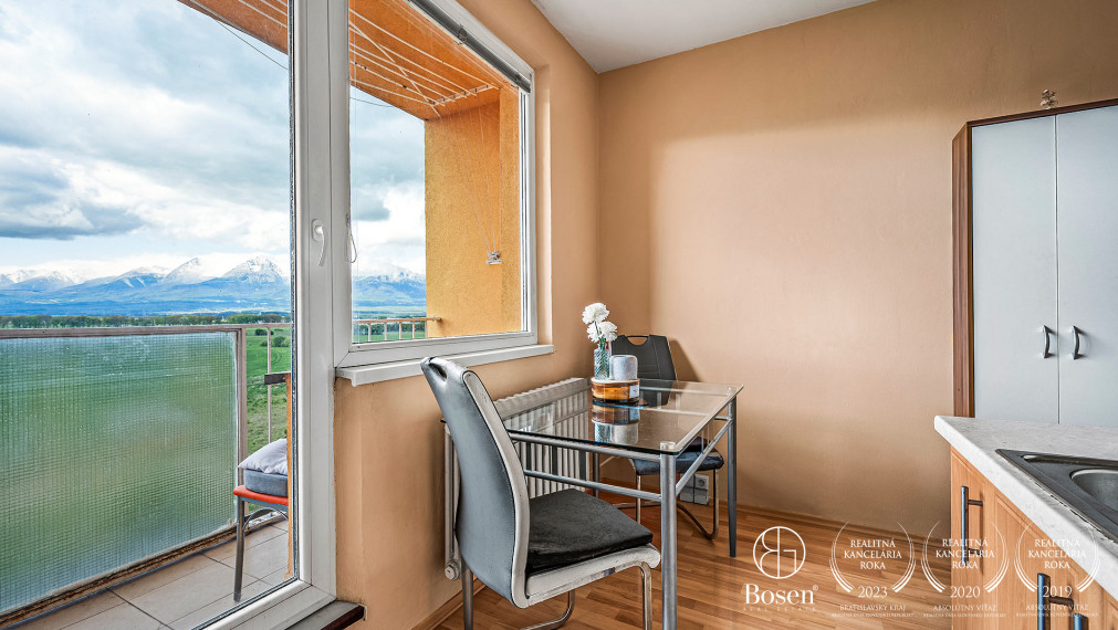 BOSEN | 1-izbový byt  s výhľadom na Tatry