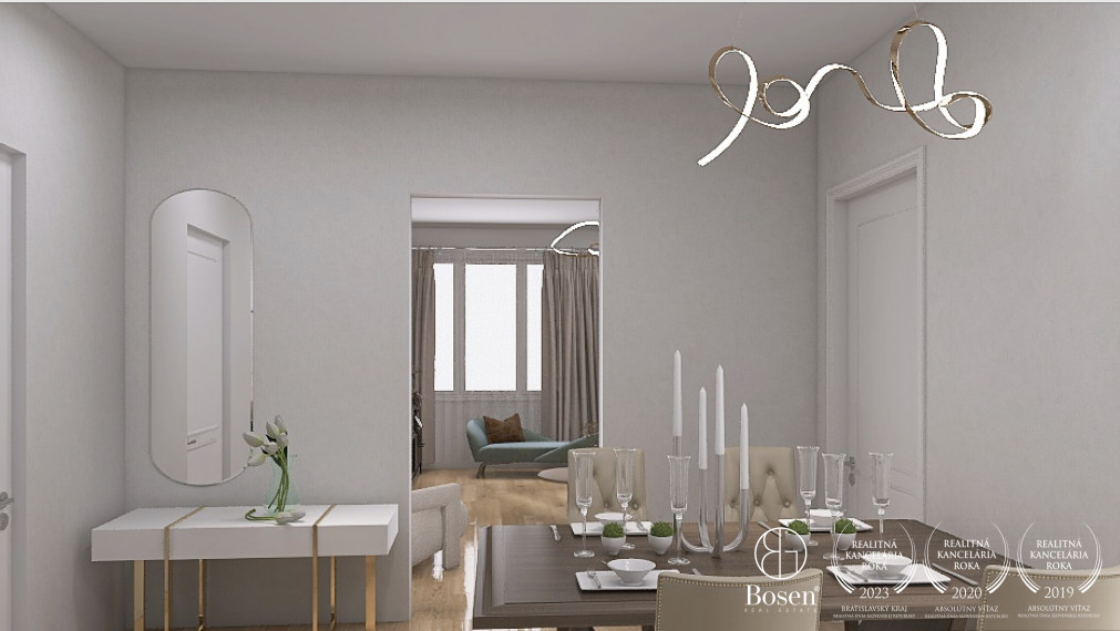 BOSEN | Priestorovo veľkorysý 4 izbový byt, pôvodný stav, Palisády - BA, 163 m2