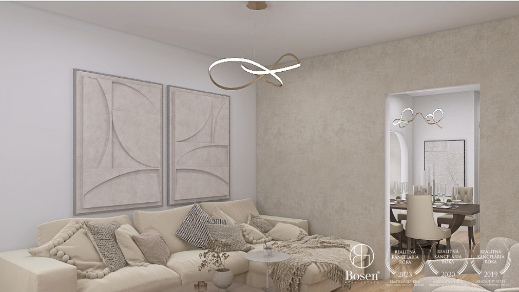 BOSEN | Priestorovo veľkorysý 4 izbový byt, pôvodný stav, Palisády - BA, 163 m2