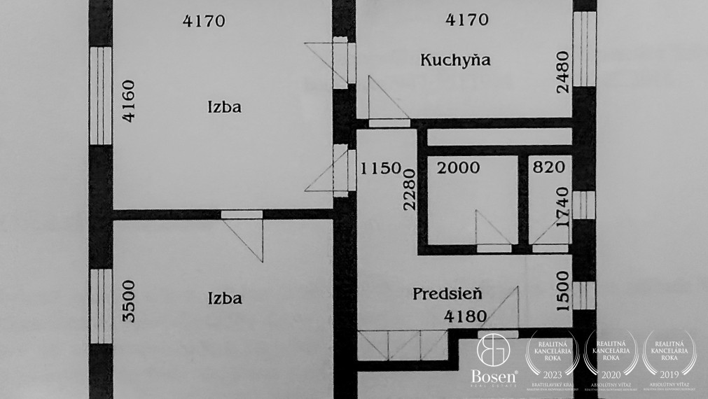 BOSEN | Zrekonštruovaný 2 izbový byt, 61m2, Družstevná ulica.
