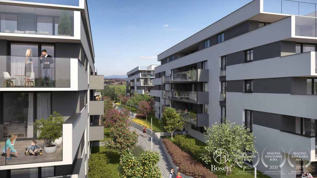 BOSEN |  3 izbový nový byt 90m s veľkou terasou