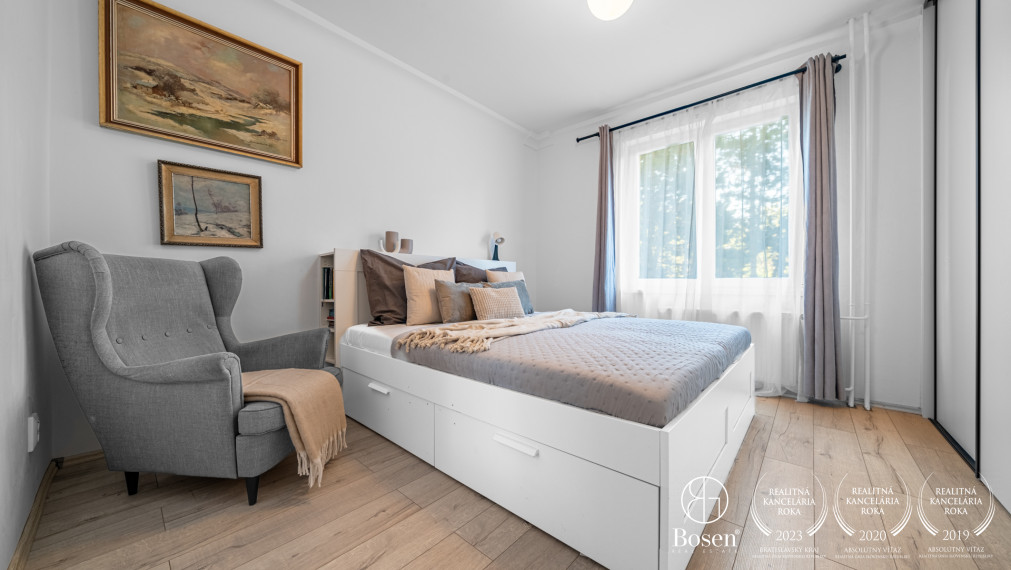 BOSEN | Priestranný 3 izbový byt s loggiou, Rovníková, Ružinov, 80m2