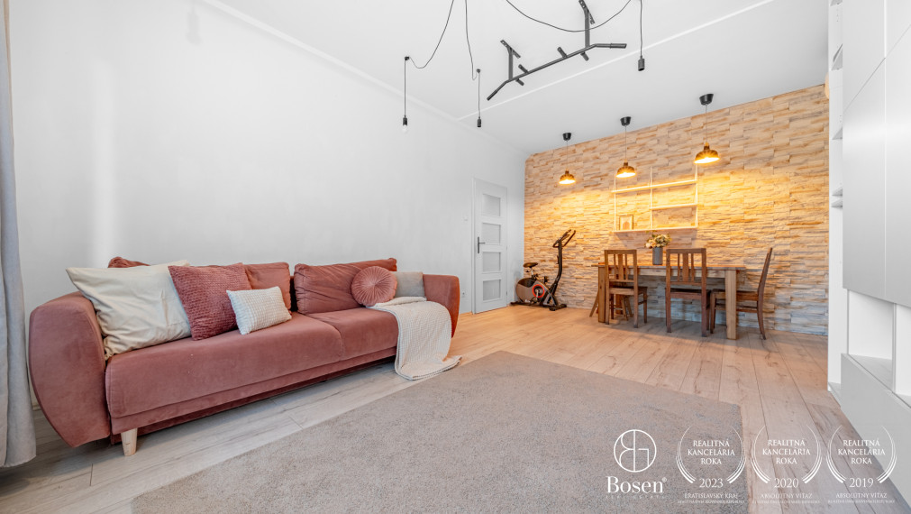 BOSEN | Priestranný 3 izbový byt s loggiou, Rovníková, Ružinov, 80m2