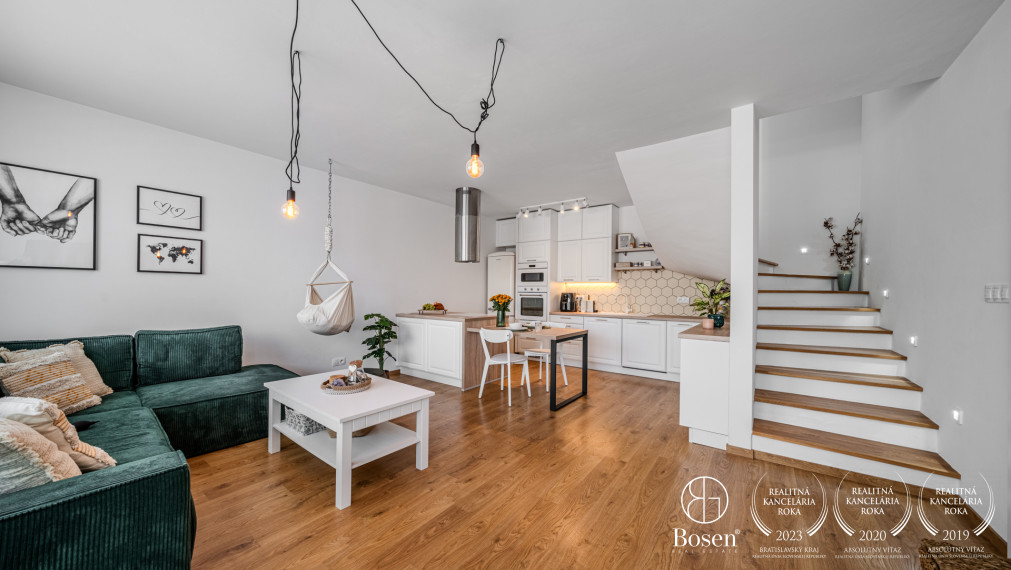 BOSEN | PREDANÉ | 3 izbový mezonetový byt s parkovaním, Tri vody Malinovo, 108 m2