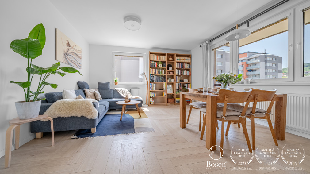 PREDANÉ - BOSEN | Harmonický 3-IZBOVÝ byt s priestranným balkónom, Projekt RINZLE – KADNÁROVÁ, BA - Rača, 76 m2