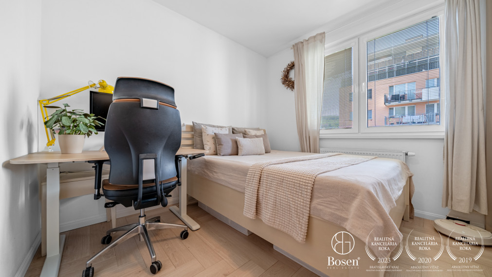 PREDANÉ - BOSEN | Harmonický 3-IZBOVÝ byt s priestranným balkónom, Projekt RINZLE – KADNÁROVÁ, BA - Rača, 76 m2