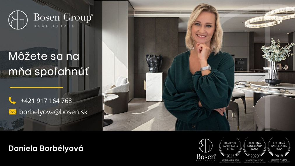 BOSEN | REZERVOVANÝ 3 izbový byt, Pustá, Karlova Ves - Bratislava