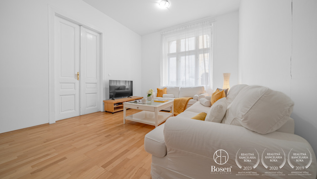 Bosen | Komfortný 2-izbový byt v srdci Starého Mesta – Sládkovičova ulica, 72 m²