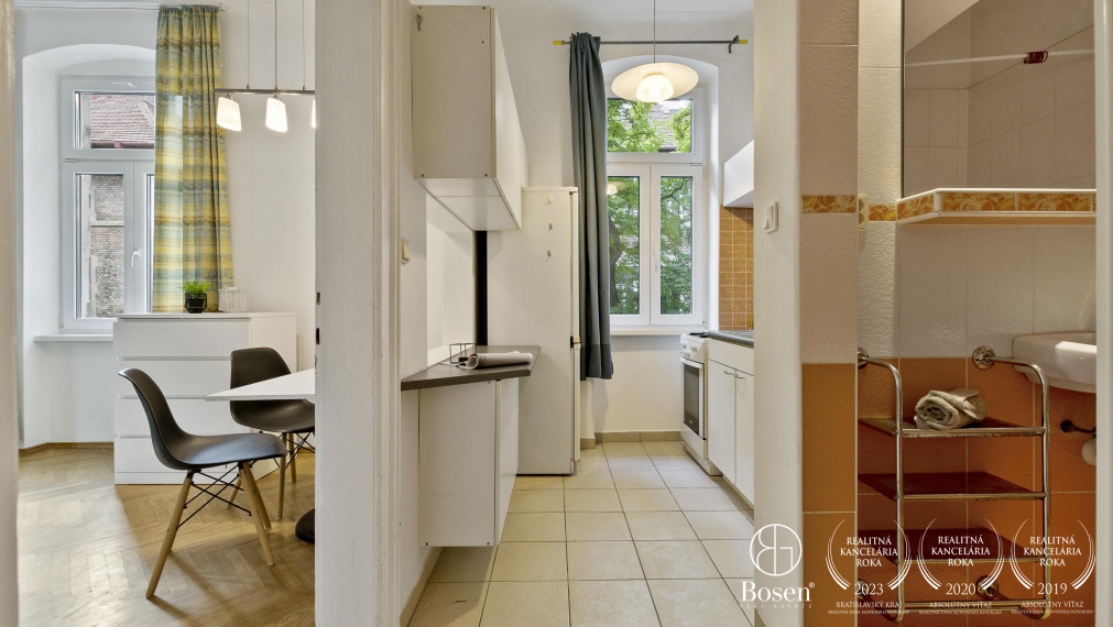 BOSEN | REZERVOVANÝ_Jednoizbový byt v obľúbenom Zehnhause, Staré mesto, Palárikova, 47.72 m2
