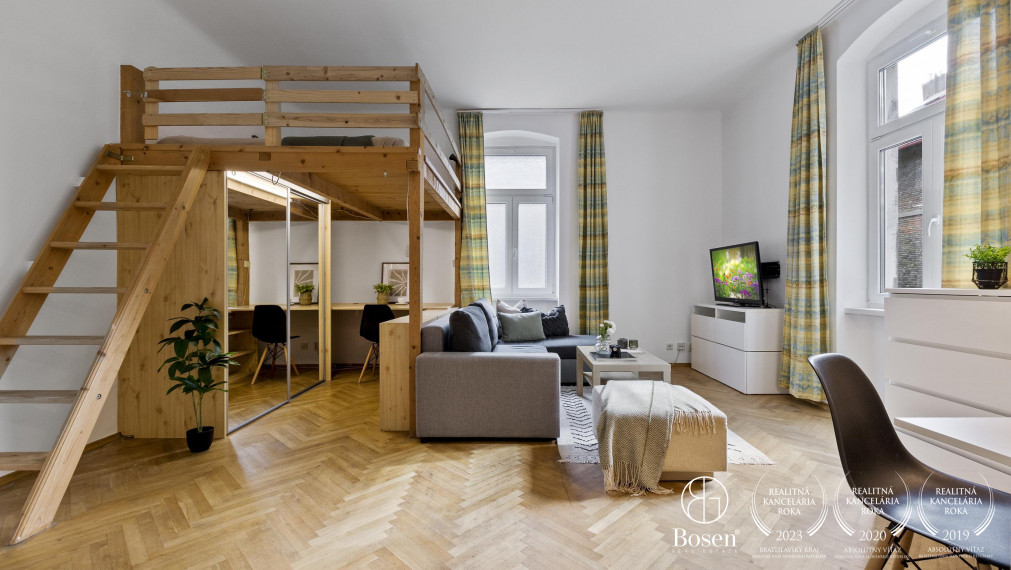 BOSEN | REZERVOVANÝ_Jednoizbový byt v obľúbenom Zehnhause, Staré mesto, Palárikova, 47.72 m2