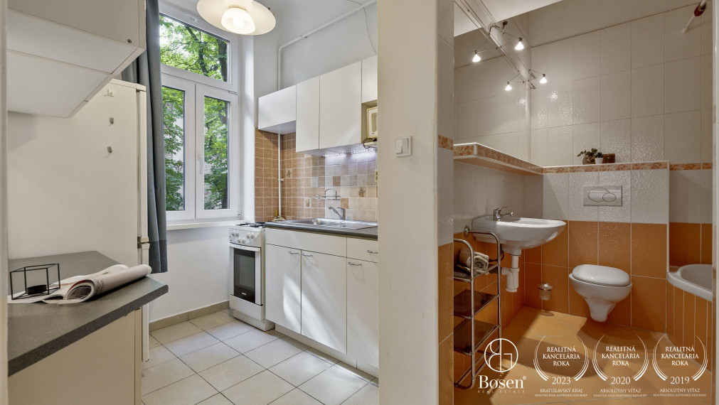 BOSEN | REZERVOVANÝ_Jednoizbový byt v obľúbenom Zehnhause, Staré mesto, Palárikova, 47.72 m2