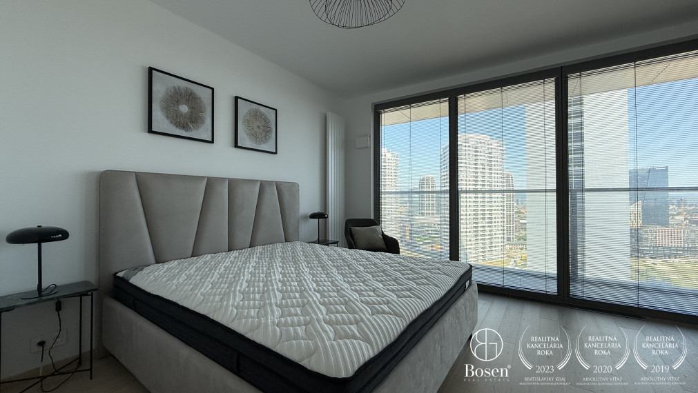 BOSEN | 2 izb.byt s loggiou na 17. poschodí v projekte EUROVEA TOWER, Pribinova, 60 m2