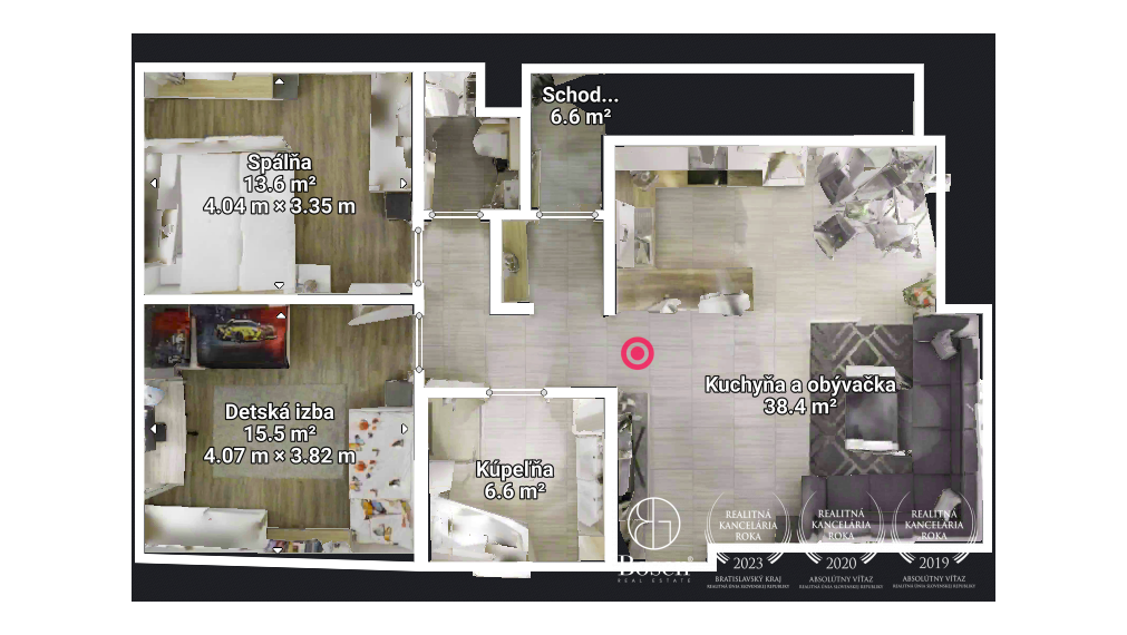 BOSEN | Priestranný 3-izbový byt v Tomašíkove – s výhľadom na prírodu a súkromím ako v dome