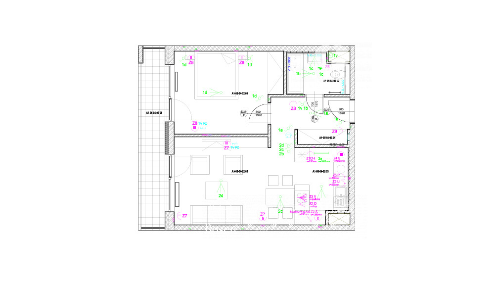 Slnečnice, na prenájom  2-izbový byt s parkovaním.