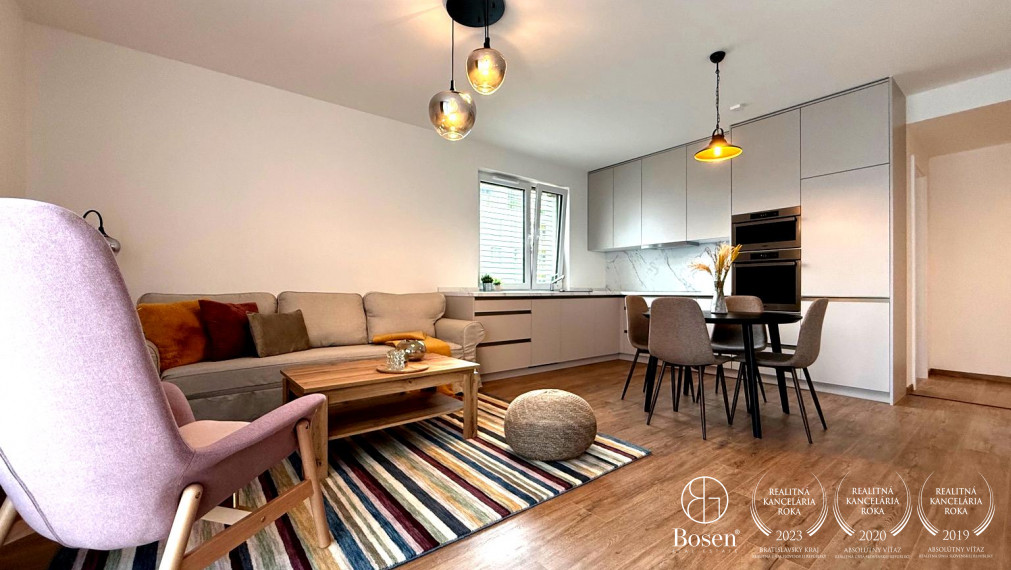 PRENAJATÉ - BOSEN | Kompletne zariadený 2 izb. byt s garážovým státím, Bory, 62 m2