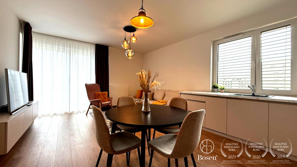 PRENAJATÉ - BOSEN | Kompletne zariadený 2 izb. byt s garážovým státím, Bory, 62 m2