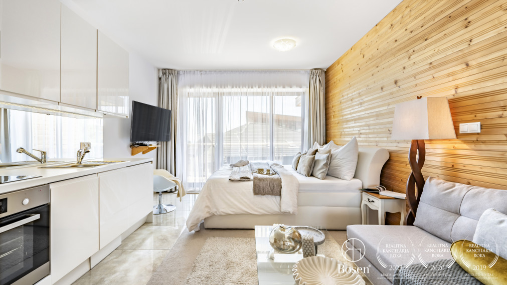 BOSEN | kompletne zariadený 2-izbový apartmán s loggiami v HREBIENOK RESORT, Starý Smokovec – Vysoké Tatry, 56,29m2